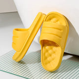 Fligmm Women Thick Platform Slippers Home Indoor Bathroom Soft Non-slip Slides Woman 2024 Cloud Sandals Summer Beach Flip Flops