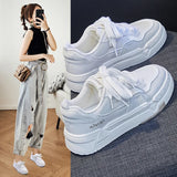 Fligmm Autumn New Korean Version Students Breathable Casual Sneakers Women Comfortable Soft Bottom Platform Shoes Zapatillas Mujer