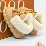 Fligmm New Winter Fur Snow Boots Women Luxury Thicken Plush Cotton Padded Shoes Woman Platform Lightweight Ankle Boots Botas Mujer