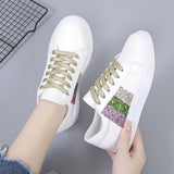 Fligmm New Women Walking Shoes Sport Fashion Microfiber Four Season Breathable Tenis Girls Platform Sneakers Sneaker woman