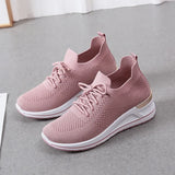 Fligmm Women's Shoes Summer Hidden Heel Wedges White Pink Sneakers Female Platform Breathable Mesh Black High Heel Casual Shoes 2024