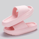 Fligmm Women's Thick Platform Cloud Slippers Summer Beach EVA Soft Sole Pillow Slides Flip Flops Woman Non Slip Bathroom Home Slippers