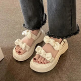 Fligmm Beach Sandal Woman Luxury Clogs With Heel Med Female Shoe Muffins shoe 2024 Summer Espadrilles Platform Comfort Thick Med