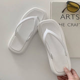 Fligmm Korean Fashion Women Beach Flip Flops Summer New Candy Color Outdoor Slippers Female Flat Heels Clip Toe Slides Sandals