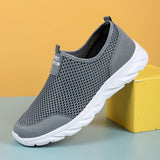 Fligmm Sneakers Men Summer Running Shoes Breathable Mesh Lightweight Walking Casual Shoes Slip-On Men's Driving Zapatillas Hombre