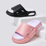 Fligmm Color Thick Platform Cloud Slippers for Women Eva Soft Air Cushion Slippers Woman Summer Non Slip Beach Flip Flops Sandals