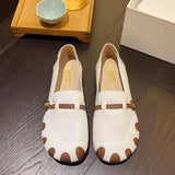 Fligmm Woman Flats Casual Female Sneakers All-Match Modis Soft Slip-on Dress Moccasin 2024 Summer New Slip On Breathable PU Fashi