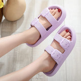 Fligmm 2024 Fashion Summer Slippers Women Indoor EVA Soft Sole Slides Women's Sandals Buckle Platform Flip Flops Shoes Woman 45