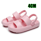 Fligmm Women Summer Beach Platform Sandals Green Soft Sole EVA Slides Woman Fashion Non-slip Outdoor Slippers Female Comfortable Shoes