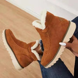 Fligmm Women Snow Boots Winter 2024 Fashion Casual Warm Shoes for Women Slip On Lady Comfort Female Ankle Boot Footwear Botas De Mujer