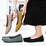 Fligmm Hot Sales Women Shoes 2024 Autumn Pointed Soft Sole Casual Shoes for Women Fashion Mesh Breathable Flat Shoes Zapatos Mujer