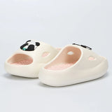 Fligmm Summer Thick Bottom Panda Slippers Women Indoor Platform Non-Slip House Slippers Woman Eva Flip Flops Outdoor Beach Sandals