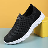 Fligmm Sneakers Men Summer Running Shoes Breathable Mesh Lightweight Walking Casual Shoes Slip-On Men's Driving Zapatillas Hombre