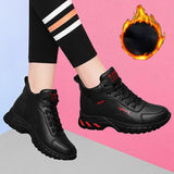 Fligmm 2024 Autumn Winter Fashion Non Slip Women's Shoes Comfort Warm Sneakers Women High Top Thick Sole Platform Shoes Zapatos