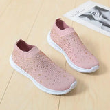 Fligmm Shoes Shallow Mouth Casual Female Sneakers Large Size Women Loafers With Fur Round Toe 2024 Big Size New Glitter Slip-on