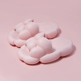 Fligmm Cute Cloud Slippers for Women Summer 2024 New Designer Thick Platform Sandals Woman EVA Soft Sole Non Slip Beach Flip Flops