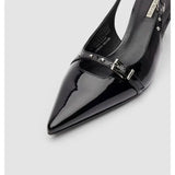 Fligmm Summer High Heel Sandals Buckle Punk Style Stiletto Pointed Toe Sexy Fashion Women's Shoes Luxury Sandals Women Designers