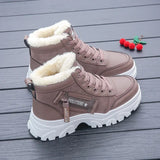 Fligmm Boots 2024 New Women Ankle Boots Warm Plush Woman Shoes Sneakers Flats Casual Ladies Cotton Shoes Short Snow Botas Mujer