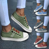 Fligmm Low-cut Trainers Canvas Flat Shoes Women Casual Vulcanize Shoes New Women Summer Autumn Sneakers Ladies WDHKUN