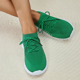 Fligmm Soft Sole Knit Walking Shoes for Women 2024 Comfortable Breathable Mesh Sneakers Woman Plus Size Lightweight Casual Flats