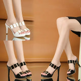 Fligmm Slingback Slides Party Woman Gladiator Casual Platform Open Toe thin Heels Leisure Women Sandals High Heels SandalsShoes