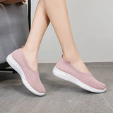 Fligmm New Women's Shoes Fashion Mesh Breathable Comfortable Soft Sole Casual Single Shoe for Women Zapatos Casuales