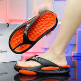 Fligmm Men's Flip Flops 2024 Summer EVA Platform Men's Slippers Outdoor Beach Shoes Soft Sole Non-slip Breathable Slides Shoes for Men