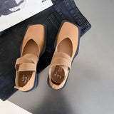 Fligmm Toe Low Heels Korean Shoes All-Match Oxfords Women's Casual Female Sneakers Shallow Mouth Flats 2024Leather Summer New R