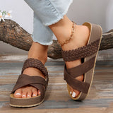 Fligmm Flatform Cork Sandals Women Summer 2024 Non Slip Platform Clogs Slippers Female Thick Bottom Outdoor Slides Shoes Woman