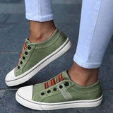 Fligmm Low-cut Trainers Canvas Flat Shoes Women Casual Vulcanize Shoes New Women Summer Autumn Sneakers Ladies WDHKUN