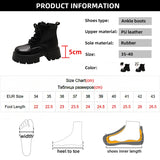 Fligmm Winter Plush Warm Ankle Boots for Women 2024 New Punk Chunky Platform Shoes Woman Thick Bottom Non Slip Motorcycle Boots