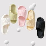 Fligmm Bathroom Slippers for Women Flat Non Slip Shower Shoes EVA Super Soft House Slippers Woman Summer Beach Slides Sandals