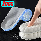 Fligmm Latex Sport Insoles Orthotic Breathable Deodorant Shock Absorption Cushion Arch Support Insole Soft High Elasticity Shoe Pads