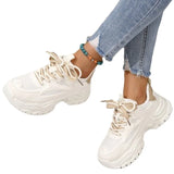 Fligmm New Women' Shoes Casual and Versatile Spring and Autumn Outdoor Fashion Lightweight and Comfortable Thick Sole Sports Shoes