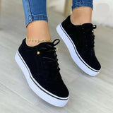 Fligmm 2024 Spring Sneakers Women Flat Casual Sneaker Fashion Versatile Lace Up Walking Women Shoes Large Size 43 Zapatos De Mujer