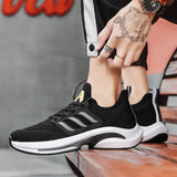 Fligmm Men's Shoes Summer New Flying Woven Breathable Mesh Surface Fashion Shoes All Match Running Sports Big Size Men's Shoes