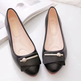 Fligmm Work Women Single Shoes 2024 Spring Soft Leather Flats Slip on Women Casual Shoes Concise Non Slip Soft Sole Women Shoes