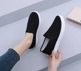 Fligmm New In Fashion Women Shoes White Canvas Casual Flat Student Nurse Lightweight Tenis De Mujer Flats Loafers Chaussure Femme