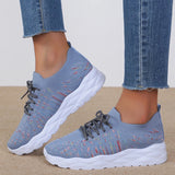 Fligmm Lightweight Slip On Platform Sneakers Women Fashion Colorful Knitted Sock Shoes Woman Casual Running Walking Shoes Ladies