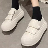 Fligmm for Women 2024 Hot Sale Spring and Autumn Women's Vulcanize Shoes Solid Color Round Toe Sewing Mid Heel Shoes Women