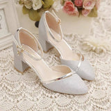 Fligmm Women Fashion High Quality Silver Wedding High Heel Shoes Female Golden Party Night Club Pumps for Spring