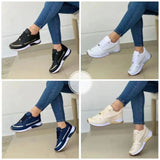 Fligmm Sneakers on Sale Fashion Round Toe Flat Platform Shoes Caual Mixed Colors Lace Up Sneakers Outdoor Running Women's Shoes