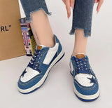 Fligmm Women Fashion Sports Shoes Summer Autumn Blue Platform Comfortable Casual Sneakers Tenis Feminino Thick Sole Zapatos Mujer