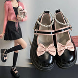 Fligmm Lolita Shoes kawaii mary jane shoes Women Japanese Style Vintage Girls High Heel Platform shoes College Student JK