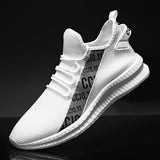 Fligmm Men Sneakers White Mesh Breathable Trainers Light Running Shoes Comfortable Sports Men Shoes Dropshipping Zapatillas De Deporte