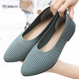 Fligmm Hot Sales Women Shoes 2024 Autumn Pointed Soft Sole Casual Shoes for Women Fashion Mesh Breathable Flat Shoes Zapatos Mujer