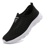 Fligmm Sneakers Shoes for Men Breathable Mesh Lightweight Casual Walking Shoes Slip-On Driving Men Loafers Zapatos Casuales