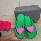 Fligmm Sole Flip Flops for Women 2024 Summer New Outdoor Beach Sandals Female Slides for Shower Non-Slip Soft Soft Slippers Shoes