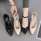 Fligmm Pointed Thin High Heels Shoes for Women Autumn Fashion Hollow Bow Pumps Solid Color Birthday Party Shoes Zapato