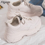 Fligmm White Sneakers Women Fashion Thick Bottom Womens Platform Sneakers Spring Autumn Shoes Woman Casual Shoes Zapatos De Mujer 0410